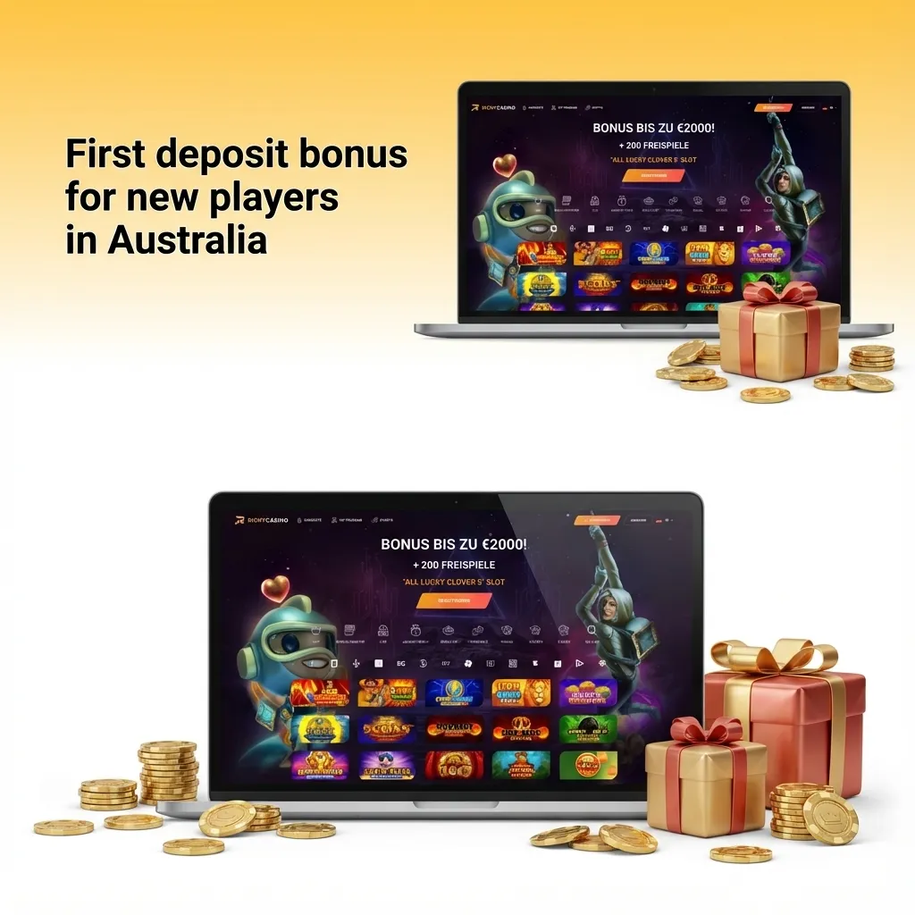 Promo banner showing AU$7,500 or 2,400 USDT first deposit bonus plus 550 free spins for new Australian casino players