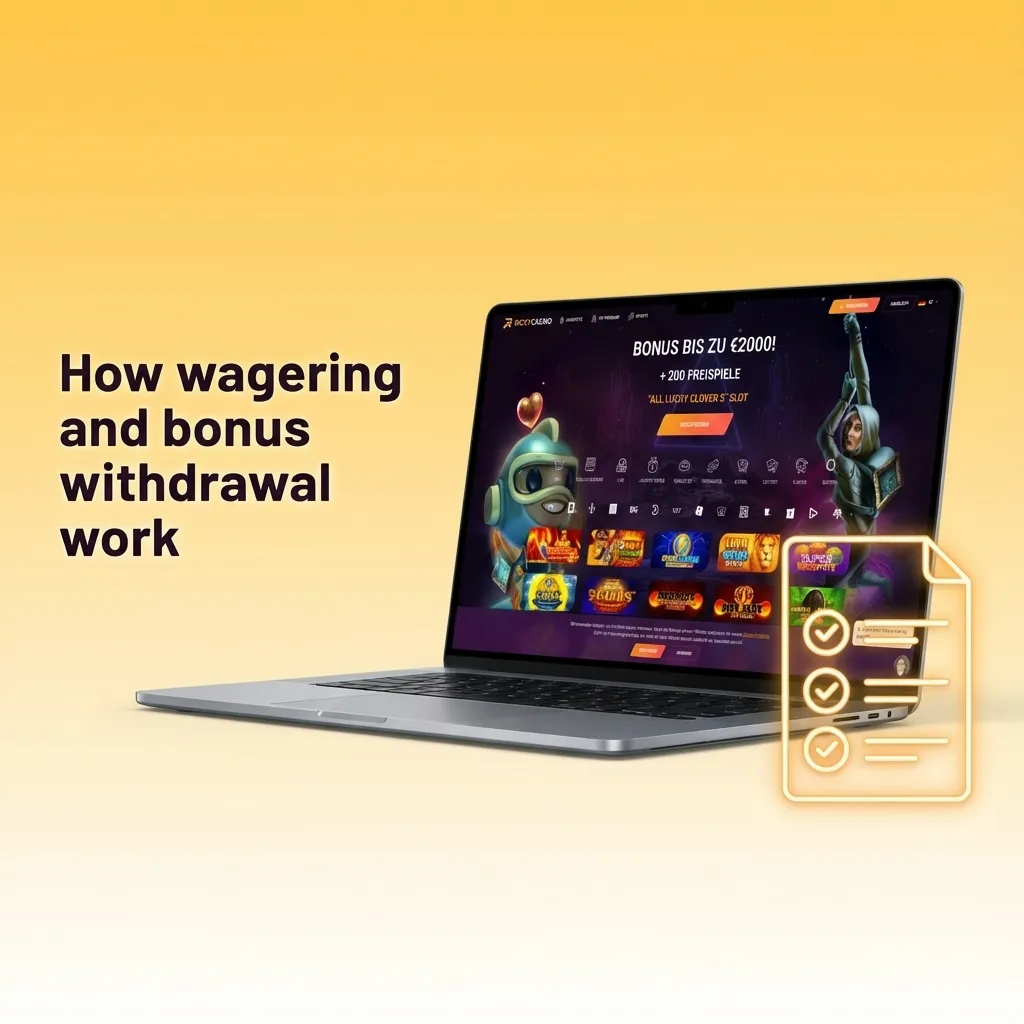 Infographic explaining Ricky casino bonus wagering, locked bonus balance, eligible bets, and bonus withdrawal conditions